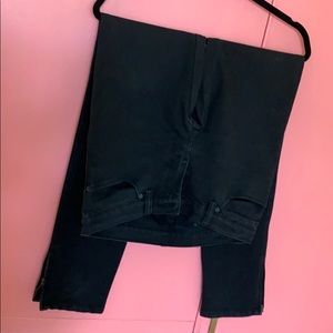 NWOT Ksubi black skinny jeans zipper bottoms s29